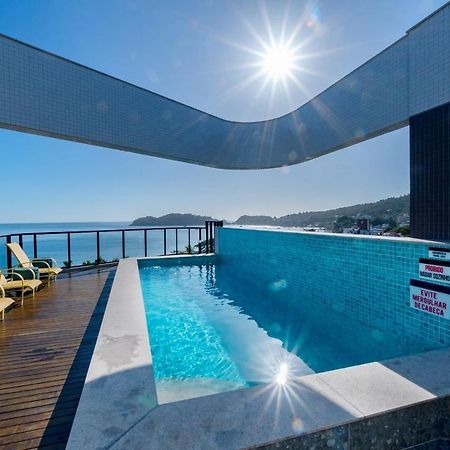 Confortavel Loft Com Vista Para O Mar - Condominio Com Piscina Bombinhas Bagian luar foto